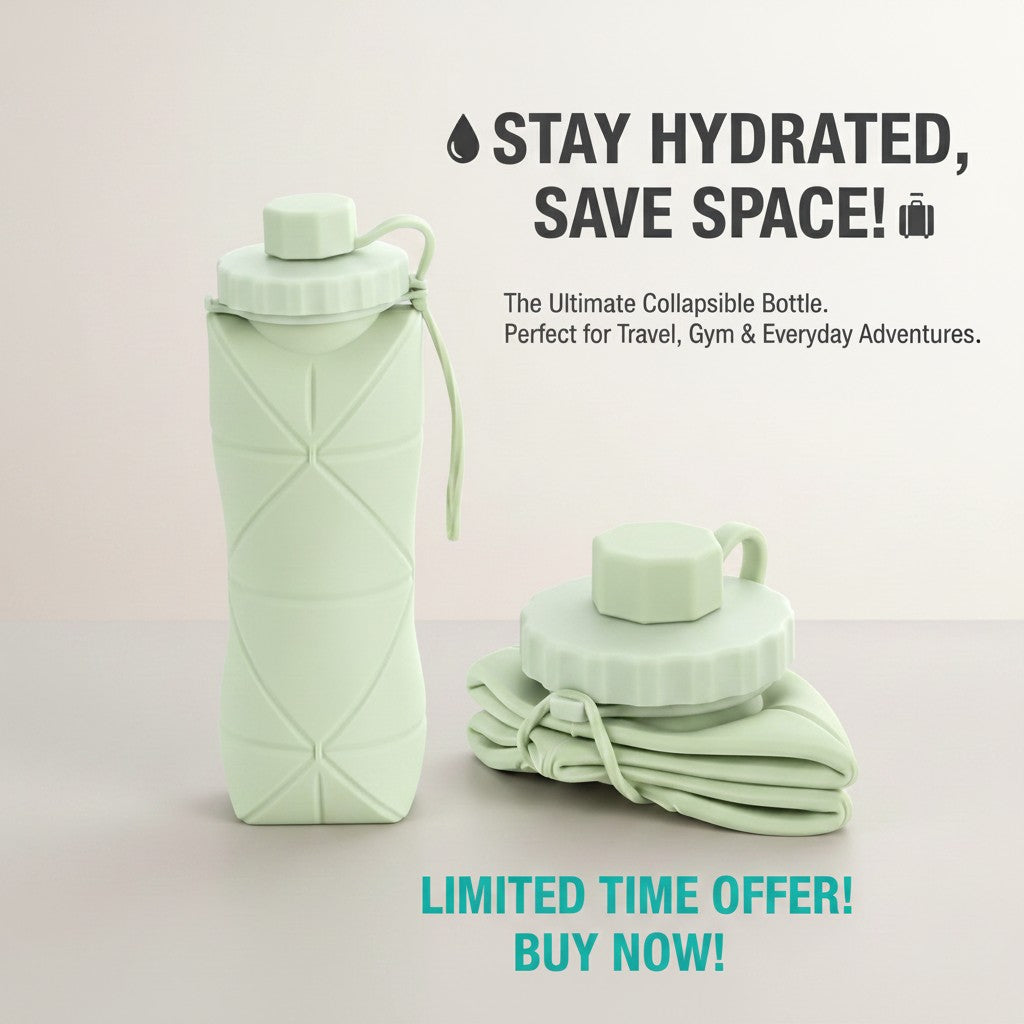Silicone Folding Water Bottle