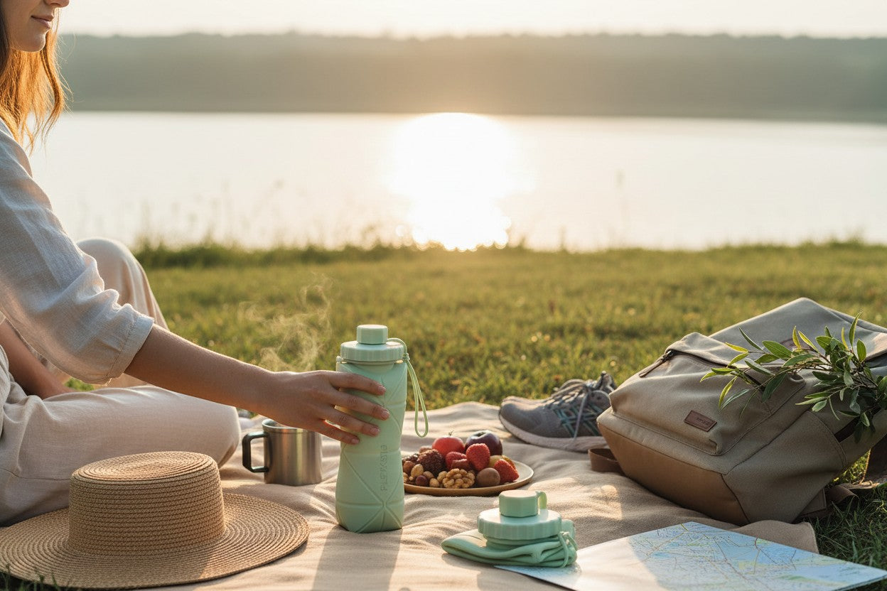 Silicone Folding Water Bottle